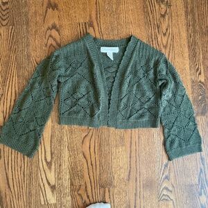 Kids green cardigan